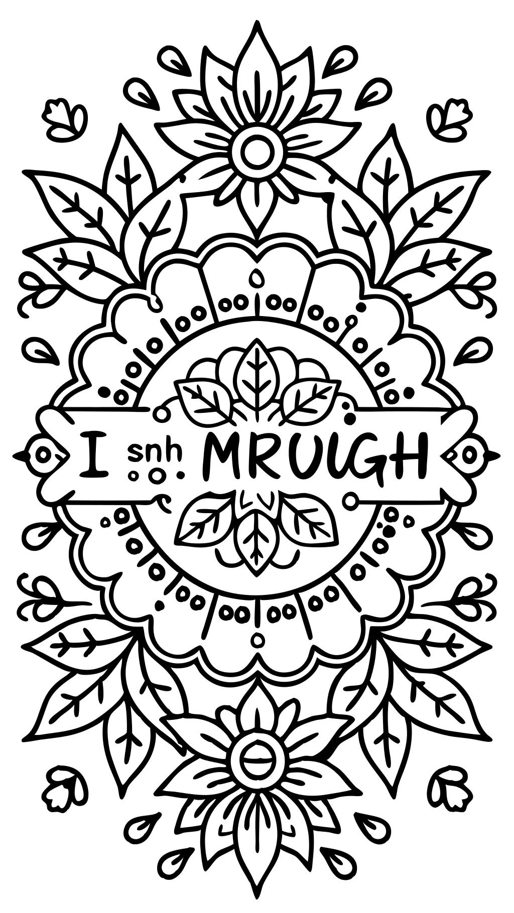 coloriage d’affirmation